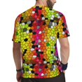 thumbnail image 2 of Rocae Colorful Tie Dye Stained Glass 1 for Men's Mesh Quick-Dry Short Sleeve Workout T-Shirt,Mens Crew Neck Tee Lightweight Soft Classic T Shirts X-Small, 2 of 9