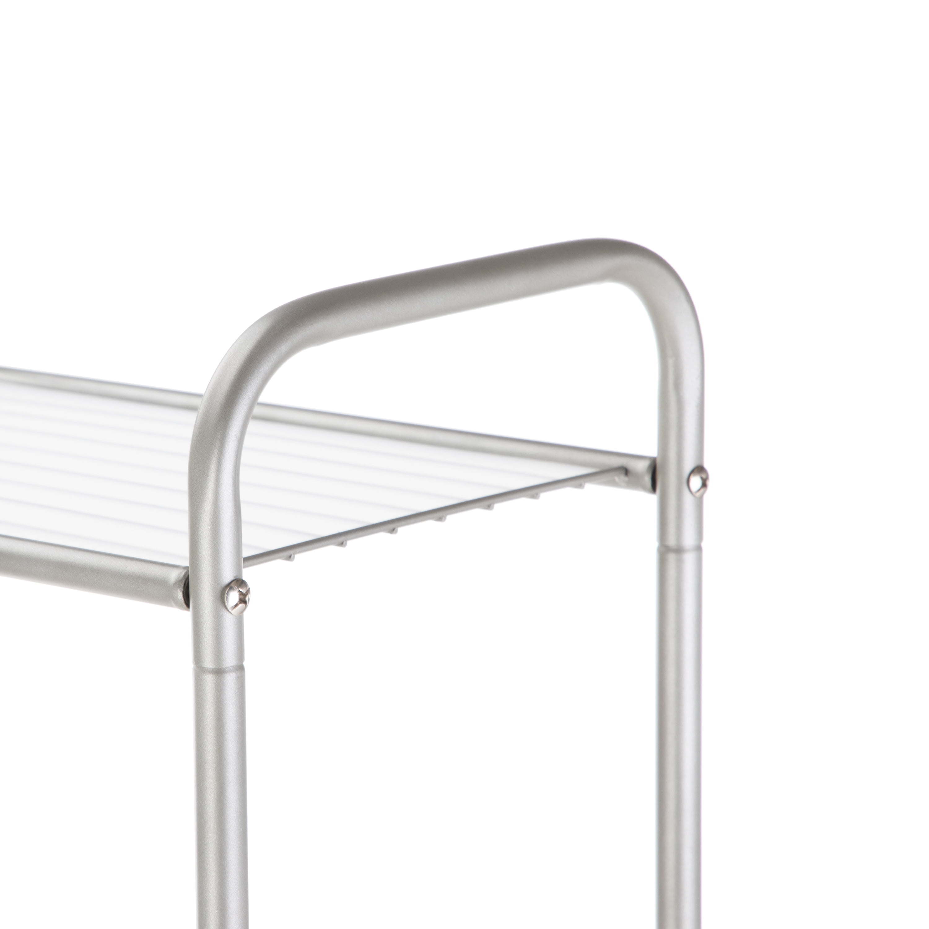 Mainstays 5-Shelf Bathroom Storage Tower with Steel Frame in Satin Nickel