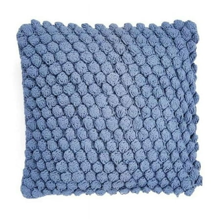 Orbit Hand Crocheted Throw Pillow, Blue