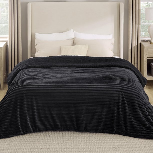Manta Bedsure Sherpa, tamaño queen, forro polar supersuave y acogedor