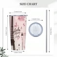 thumbnail image 3 of Fenyluxe Paris Eiffel Tower 20oz Travel Tumbler With Lid And Straw, Romantic Valentine'S Day Stainless Steel Tumblers Insulated Coffee Cup Mug Gift For Men Women 20oz, 3 of 7