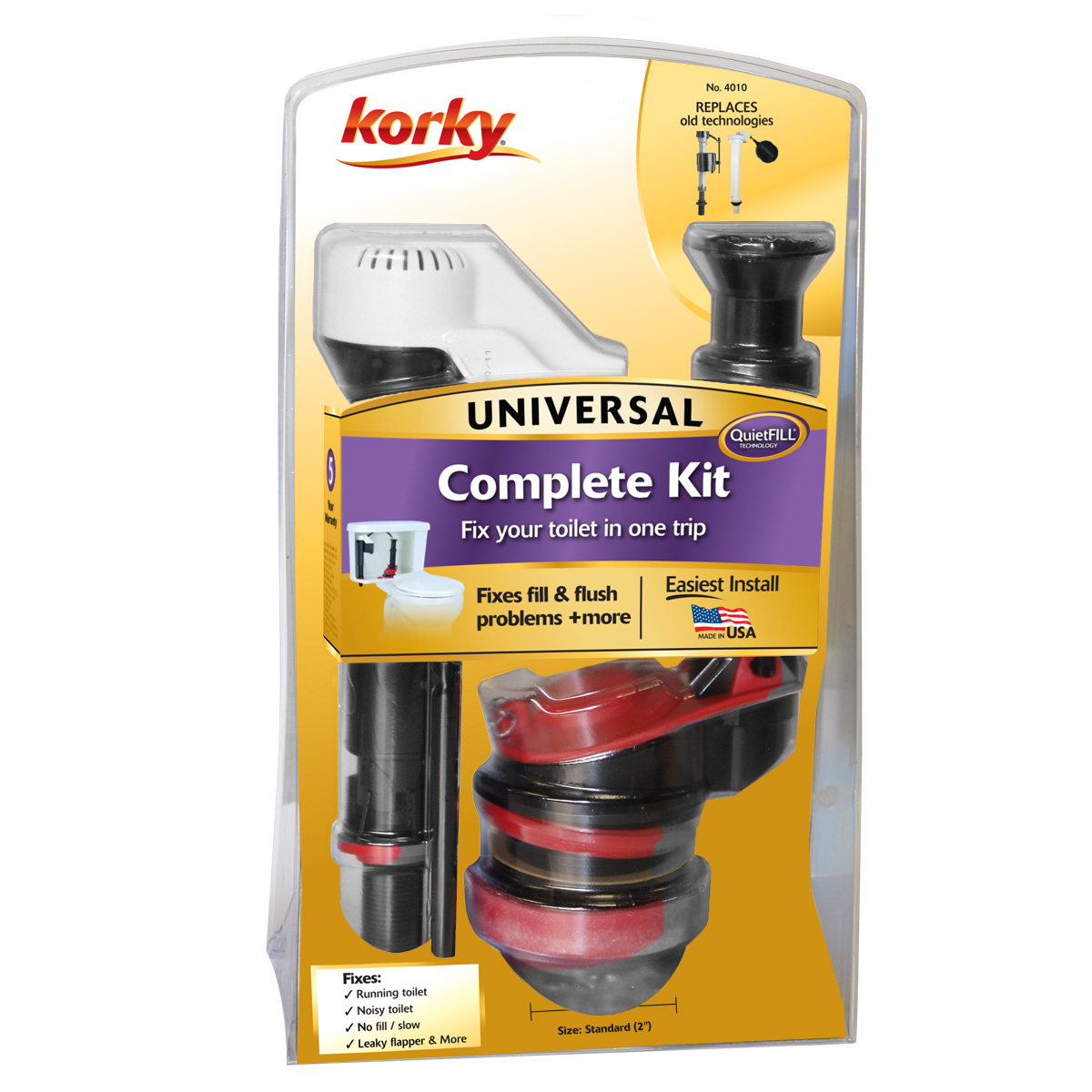 Korky Complete Toilet Repair Kit Standard 2-Inch photo 2