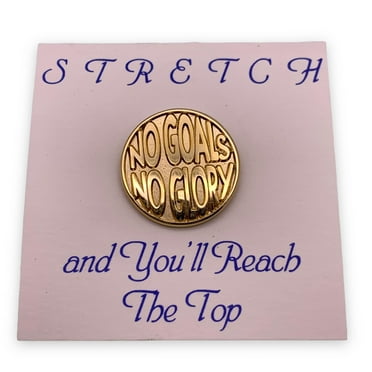 No Goals No Glory Lapel Pin