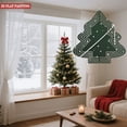 thumbnail image 4 of Stylish Metal Hanging Christmas Tree Wind Spinner - Dark Green with Snowfall Dots & Modern Layered Design for Garden Decor, 4 of 7