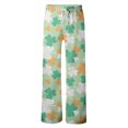 thumbnail image 4 of EHQJNJ Sweatpants for Men Loose Fit Warm Men's Four Seasons Fashion Casual Digital 3D Printing St. Patrick's Day Casual Pants Style Two Men's Sweatpants with Pockets and Drawstring Red Sweatpants, 4 of 4