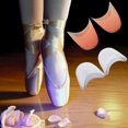 thumbnail image 4 of Un par de plantillas profesionales de silicona suave para zapatillas de ballet, adecuadas para niñas y bailarinas, de color blanco., 4 of 5