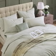 thumbnail image 4 of Full Comforter Set, Bed in A Bag 7-Pieces, Beige Textured All Season Comfortable Bedding Sets with Comforter, Sheets, Pillowcases & Shams (Beige, 80"x90"), 4 of 17