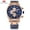 Gold, variant on Watch Men Waterproof Leather Strap Wristwatch Quartz Luxury