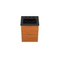 thumbnail image 4 of Wall Mount Sink Vanity Cabinet, Cherry Black, Wood, Hotel Bedroom Bathroom, Modern Contemporary HB34102, 4 of 9