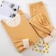 thumbnail image 3 of sweethay Conjunto de ropa interior térmica de doble cara de lana, termo de cuello redondo, traje de lencería de felpa, ropa de invierno para mujeres y Prendas para la parte del cuerpo amarillo 3 sweethay AP013400-45, 3 of 6