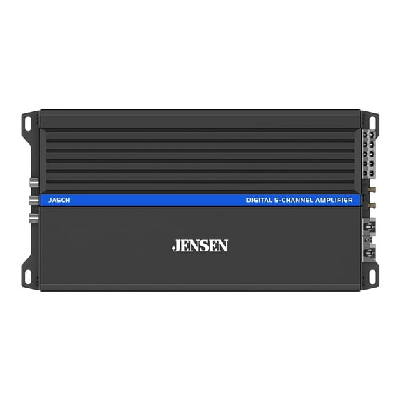 Jensen JA5CH Class-D 5-Channel Amplifier | 1500 Watts Peak Power | Compact Design | Bridegeable | New
