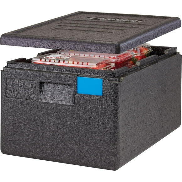 Standard Insulated Pan Carrier & Hot Box Food Warmer for Catering, Restaurants & Deliveries - Lightweight Thermal Container to Keep Food Hot During Transport - Top Loader 8" Deep