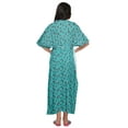 thumbnail image 3 of Moomaya Womens Long Maternity Kimono Sleeves Button Down Maxi Dress Kaftan, 3 of 5