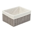 thumbnail image 5 of Honey Can Do 7-Piece Twisted Paper Rope Woven Bathroom Storage Basket Set, Gray, 5 of 10