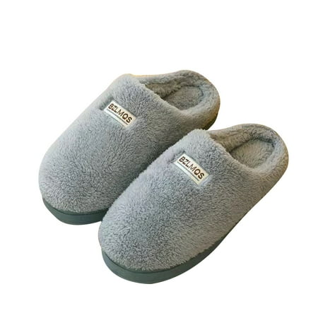 

Autumn Winter Indoor Home Soft Bottom Wear-Resistant Warm Cotton Slippers