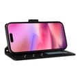 thumbnail image 2 of Allytechgroup iPhone 16 Plus Case Wallet, Premium PU Leather Cards Slots Hand Wrist Shoulder Strap Flip Cover Stand Protective Phone Case for Apple iPhone 16 Plus, Black, 2 of 7