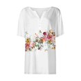 thumbnail image 4 of Womens Tops Women's Long Printed Spring/Summer Round Neck T Shirt Shirts for Women, 4 of 5