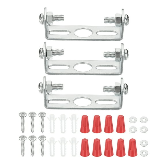 Uxcell 45mm (1.8") Universal Light Fixture Mounting Bracket Kit, 3 Set Light Crossbar Ceiling Light Plate with Screw for Wall Light Ceiling Light Pendant Chandelier
