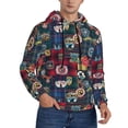 thumbnail image 2 of Lsque Adventure Camping Badge Pattern Casual Men's Hoodie,Hooded Sweatshirt with Kangaroo Pocket,Pullover Hoodie-Medium, 2 of 7