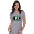 thumbnail image 3 of Golf Lover Funny Golfing Dad Joke Womens Slim Fit Graphic Tee Brisco Brands M, 3 of 5