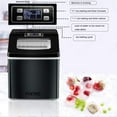 thumbnail image 4 of FOOING Ice Maker 40 lb Freestanding Countertop Ice Machine Squares Ice Cube Maker (Black), 4 of 11