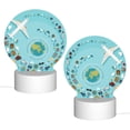 thumbnail image 2 of Naloa Travelling on Airplane Acrylic LED Night Light Custom LED Lights Personalized Nightlight Customized Gifts for Family Couples Friends, 2 of 9