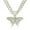 Silver-28inch, variant on Hip Hop Cuban Chains Butterfly Pendant Necklace With 13mm Miami Cuban Chain Iced Out Bling HipHop Necklaces Fashion Jewelry