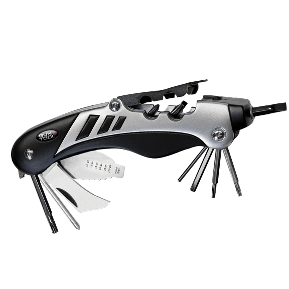 Real Avid The Gun Tool- The Original 18-In-One Multi-Tool for Rifles and Shotguns- Silver