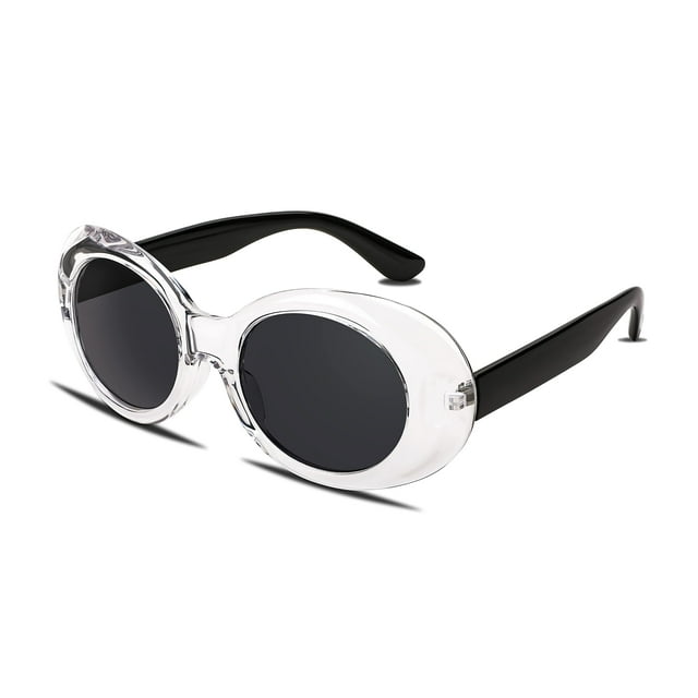 Gafas de Sol FEISEDY Ovaladas Blancas UV400 para Mujer y Hombre