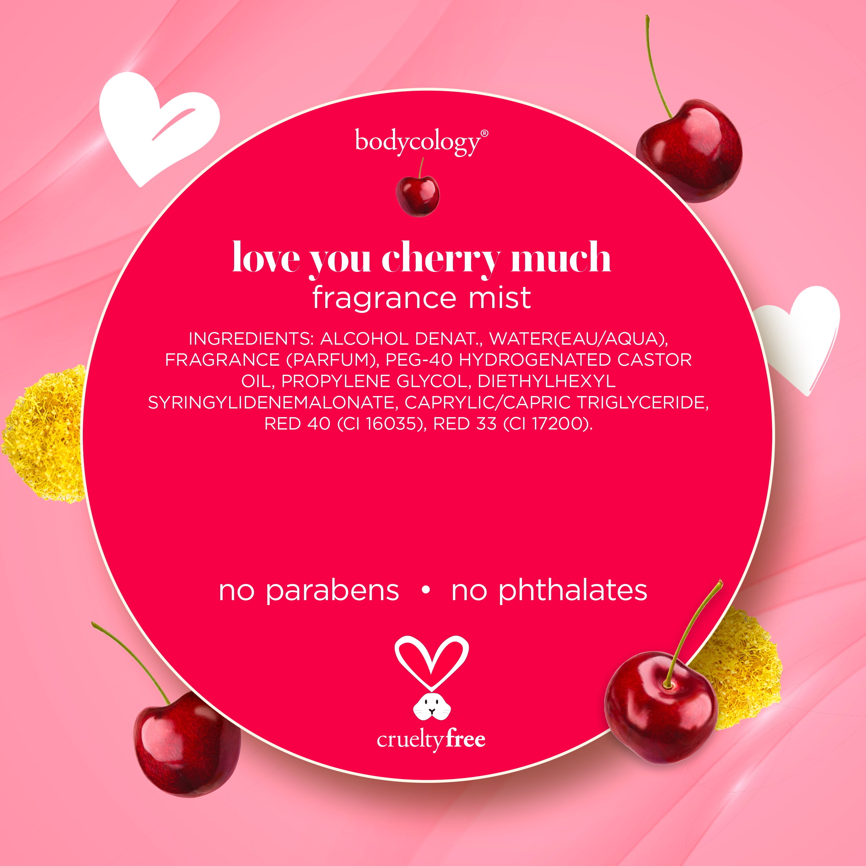 Bodycology Fragrance Body Mist, Love You Cherry Much, 8 fl oz