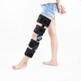 thumbnail image 1 of Graflsoa Premium Adjustable Knee Brace for Post-Surgery Recovery & Ligament Support - Open Design, Aluminum Alloy Stent, Soft Comfort Fit - Sizes S, M, L (Black), 1 of 6