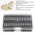 thumbnail image 2 of Portable and Exquisite Stainless Steel Ring Size Measuring Tool with Storage Box, 2 of 4