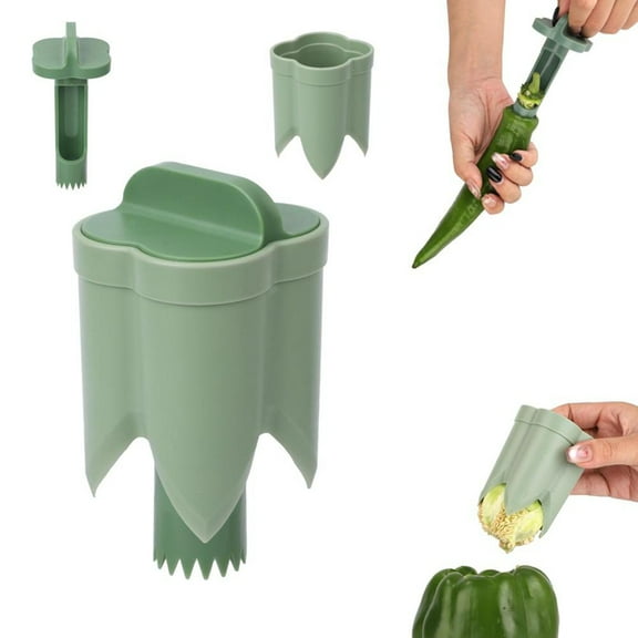 Pepper Deseeder -Skin Green Pepper Corer Deseeder Fruit and Vegetable Coring Tool