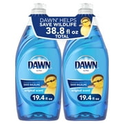 Dawn Liquid Dish Soap, Fresh Scent, 19.4 Fluid Ounce, 2 Count