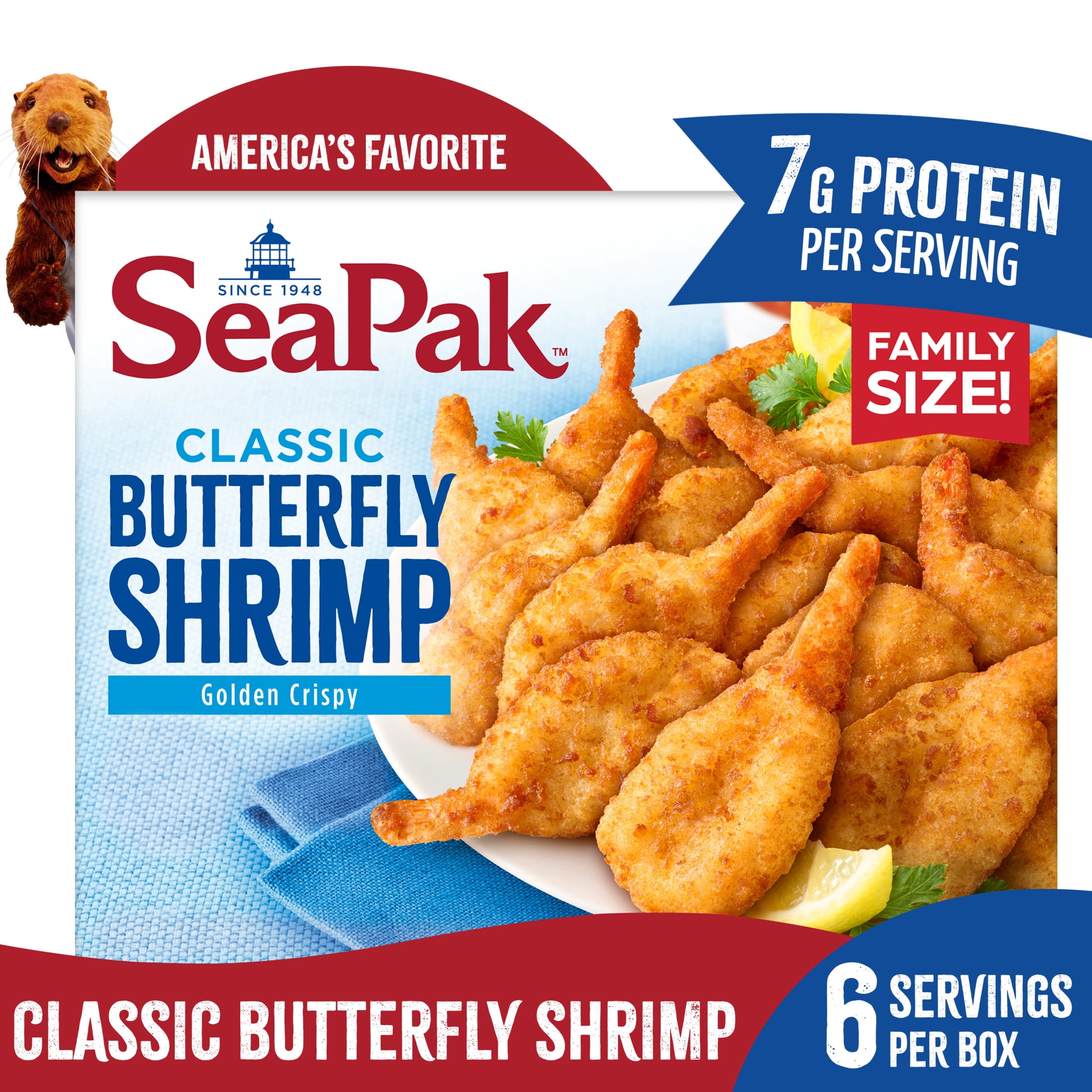 SeaPak Crispy Breaded Butterfly Shrimp, Easy to Bake, 18 oz, BAP Certified (Frozen)