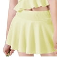thumbnail image 4 of Cowsor 12-15 Years Girls Two Piece Swimsuit Solid Color Fresh Style Bathing Suit Modest Swimwear Set for Summer Beach Pool Vacation, 4 of 6