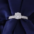 thumbnail image 4 of Oryn Jewelry 14K White Gold Plated Moissanite Band - 1.8 Ct Round Cut Brilliant Moissanite Band for Her - Solitaire Accent Band - Elegant Wedding Jewelry, 4 of 6