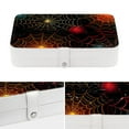 thumbnail image 4 of Spider Web Travel Jewelry Box Display Case with Removable Compartment - Portable PU Leather Organizer, 4 of 6
