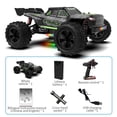 thumbnail image 5 of 1:14 Scale Fast RC Cars for Adults & Kids, Max 20 MPH, 4WD Off-Road RC Trucks, All Terrain 2.4GHz Remote Control Car for Snow, Sand, Beach & Rocky Surfaces, Green, 5 of 7
