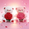 thumbnail image 5 of Larger Size Plush Bear with Heart Details - Valentine's Day Themed Stuffed Toy - Soft and Huggable Gift for Romantic Celebrations, 5 of 8