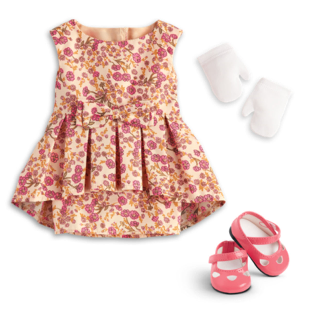 American Girl Doll Outfit Melody's Fancy Floral Dress for 18" Dolls (Doll Not Included)