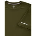 thumbnail image 4 of Athletic Works Men's and Big Men's Core Quick Dry Short Sleeve T-Shirt, up to Size 3XL, 4 of 6