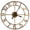 Bronze black, variant on 16 Inch Silent Wall Clock – Vintage Rustic Iron Round Clock, Non-Ticking Battery Operated (AA Battery Not Included), Farmhouse & Modern Home Decor​