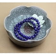 thumbnail image 4 of Bracelet Extensible Unisexe en Perles Rondes 8 mm avec Pierre Précieuse en Cristal Lapis-Lazuli Naturel 7 Pouces, 4 of 5