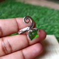 thumbnail image 3 of Moldavite Rough Ring, Natural Gemstone Ring, 3 of 9