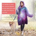 thumbnail image 5 of Wearable Blanket Hoodie,Colorful Starry Sky and Universe Oversized Sherpa Blanket Hoodie with Super Pockets,Super Warm Fuzzy Pullover for Women & Men, 5 of 6