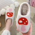 thumbnail image 3 of HSHDLDF Smiley Face Slippers With Exquisite packaging bag Keep warm Couples Slides Home Slippers Holiday Gift, 3 of 6