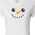 thumbnail image 4 of Inktastic Christmas Snowman, White Snowman, Carrot Nose Women's T-Shirt, 4 of 5