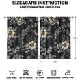 thumbnail image 2 of Textured Floral Curtains 42x54 Inch 2 Panels, Rod Pocket Blackout Drapes for Bedroom and Guest Room, 2 of 2