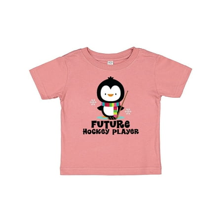 

Inktastic Future Hockey Player penguin Gift Baby Boy or Baby Girl T-Shirt